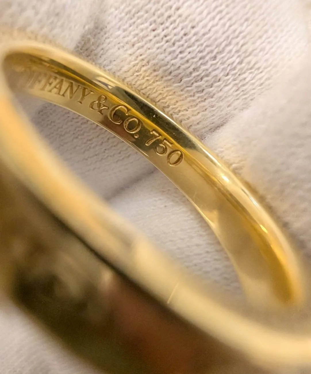 ティファニーの18金リングの買取をさせていただきました。