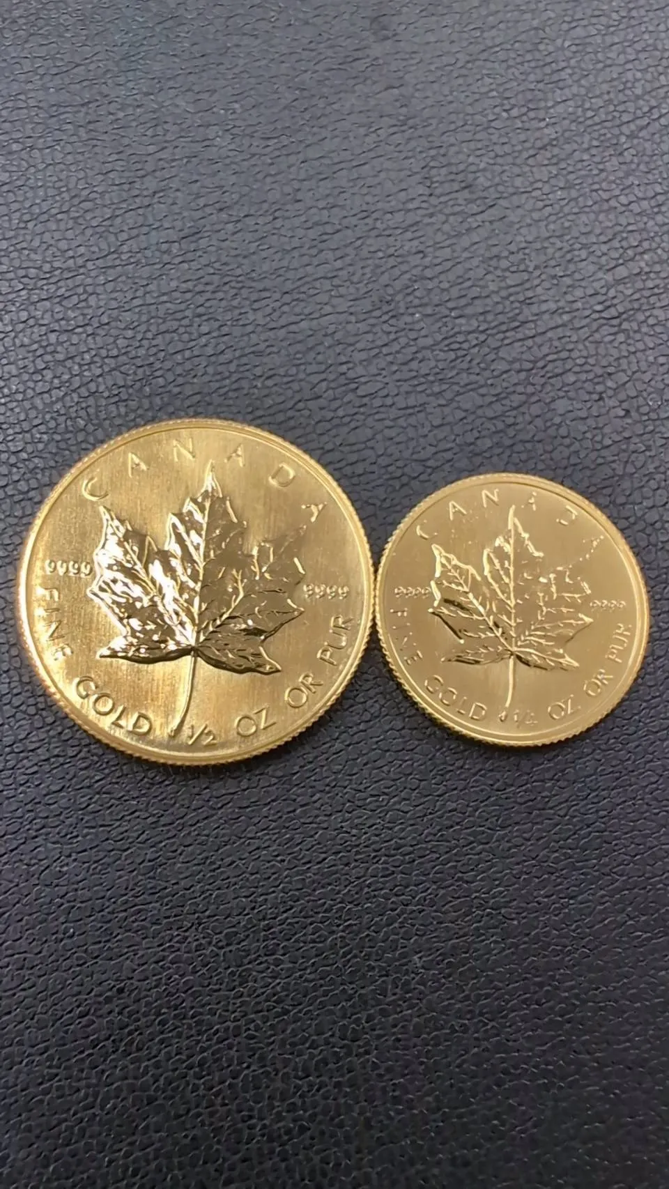 メイプル金貨の買取をさせていただきました